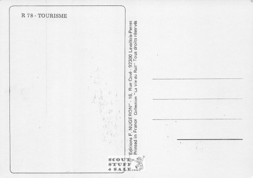 1900's French Travel Promotion Poster on Postcard, Cote D'Azur, Ed. Nugeron #R78