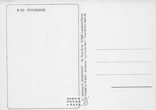 1900's French Travel Promotion Poster on Postcard, Marseille, Ed. Nugeron #R83