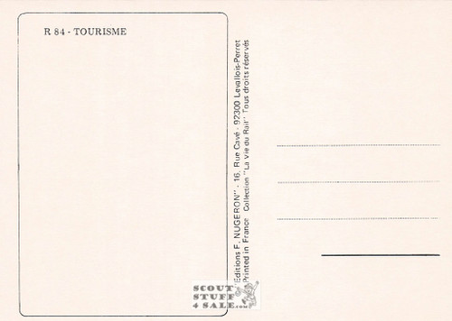 1900's French Travel Promotion Poster on Postcard, Cote Basque, Nugeron #R84