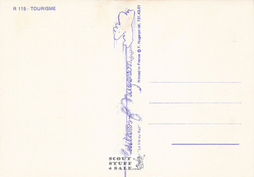 1900's French Travel Promotion Poster on Postcard, Palais Biarritz, Nugeron #R115