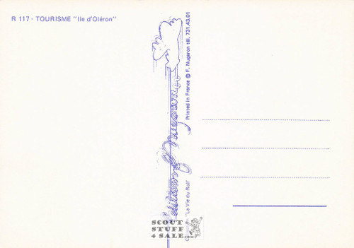 1900's French Travel Promotion Poster on Postcard, Ile d'Oleron, Ed. Nugeron #R117