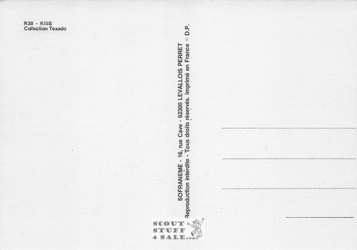 KISS Band French Postcard, Editions Nugeron #R-38