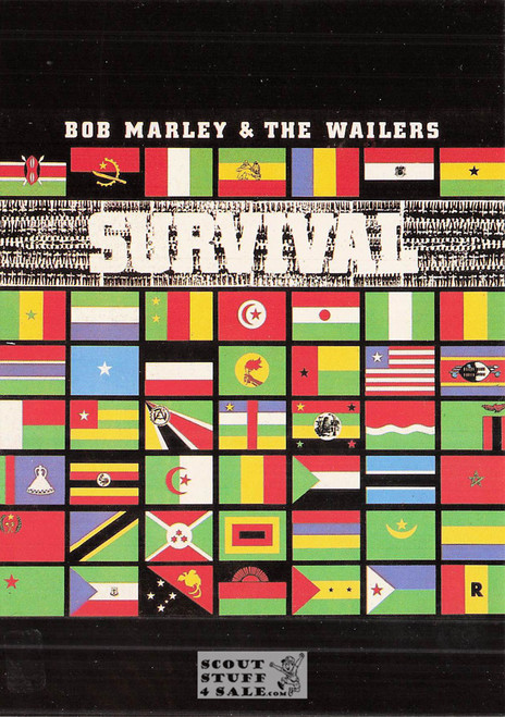Bob Marley Survival Album French Postcard, Editions Nugeron #RECORD8