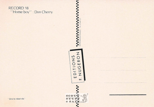 Don Cherry Home Boy Album French Postcard, Editions Nugeron #RECORD18