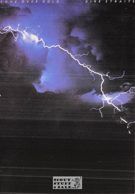 Dire Straits Love Over Gold Album French Postcard, Editions Nugeron #RECORD31
