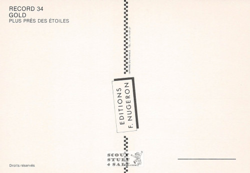 Gold Band Album French Postcard, Editions Nugeron #RECORD34