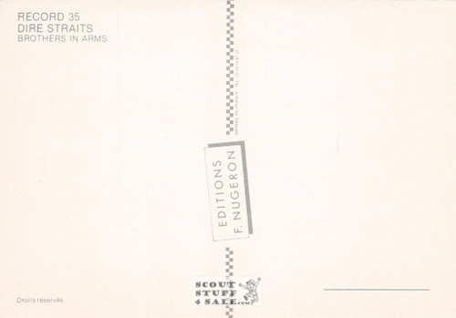 Dire Straits Brothers in Arms Album French Postcard, Editions Nugeron #RECORD35