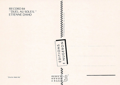 Etienne Daho Duel Au Soleil Album French Postcard, Editions Nugeron #RECORD84