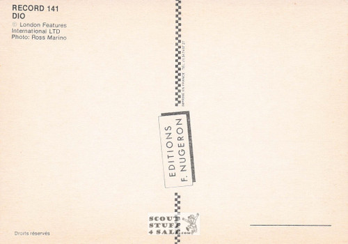 Dio French Postcard, Editions Nugeron #RECORD141