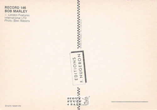 Bob Marley French Postcard, Editions Nugeron #RECORD146