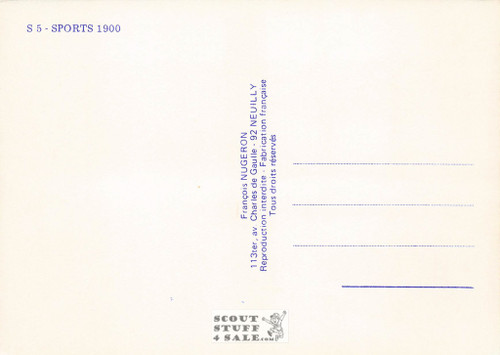 1900's French Sport Promotion Poster on Postcard, Kyaking, Editions Nugeron #S5