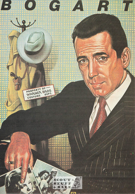 Humphrey Bogart French Postcard, Editions Nugeron #STAR4