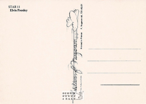 Elvis Presley French Postcard, Editions Nugeron #STAR11