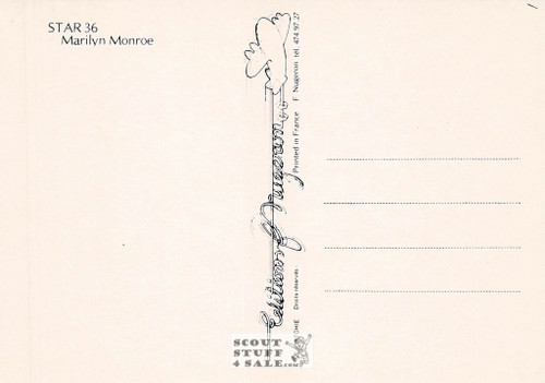 Marilyn Monroe French Postcard, Editions Nugeron #STAR36