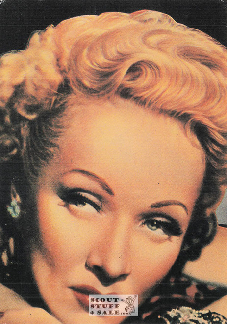 Marlene Dietrich French Postcard, Editions Nugeron #STAR55