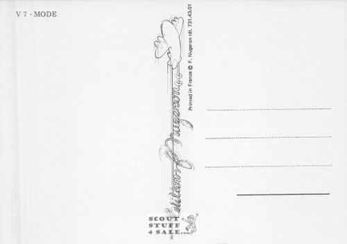 1900's French Clothing Advertisement Poster on Postcard, Editions Nugeron #V7