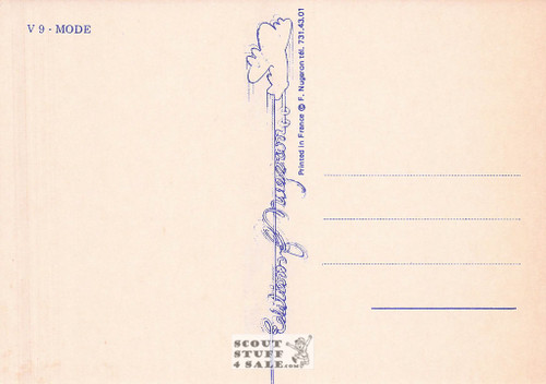 1900's French Clothing Advertisement Poster on Postcard, Editions Nugeron #V9