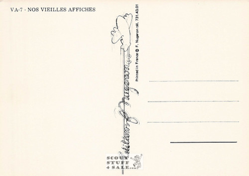 1900's French Advertising Poster on Postcard, Peugeot Automobiles, Nugeron #VA7