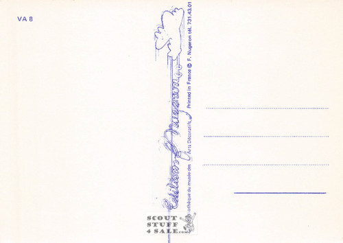 1900's French Advertising Poster on Postcard, Richard Brasier Automobiles, #VA8