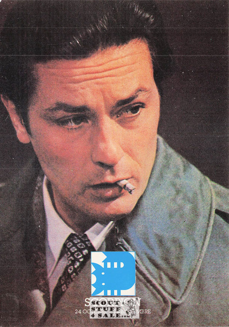 Zodiac Series on Postcards in French, Scorpio-Alain Delon, Ed. Nugeron #ZODIAC21