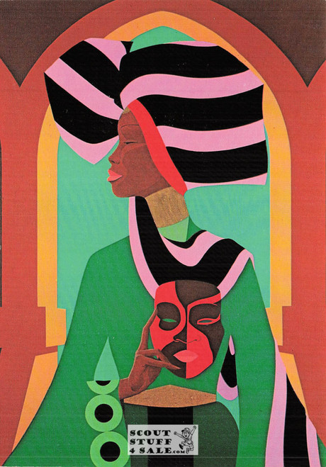 La Duchessa Nera - 1979 Painting by Amleto Dalla Costa on Postcard, Italian, #DC18