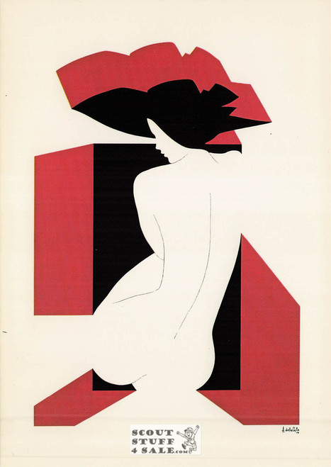 Third Dimension - 1978 Painting by Amleto Dalla Costa on Postcard, Italian, #DC40