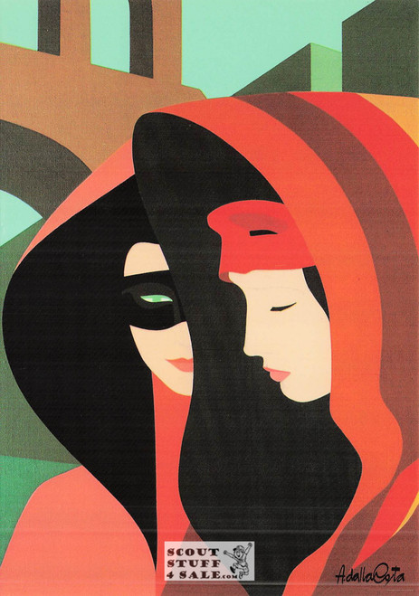 La Fine Di Un Giorno - 1980 Painting by Amleto Dalla Costa on Postcard, Italian, #DC41