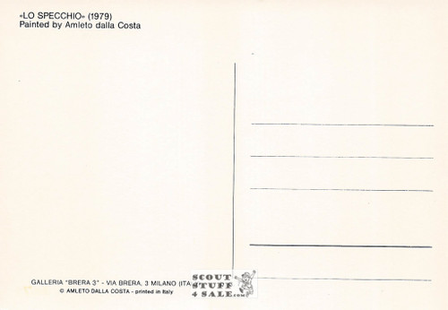 Lo Specchio - 1979 Painting by Amleto Dalla Costa on Postcard, Italian, #DC77