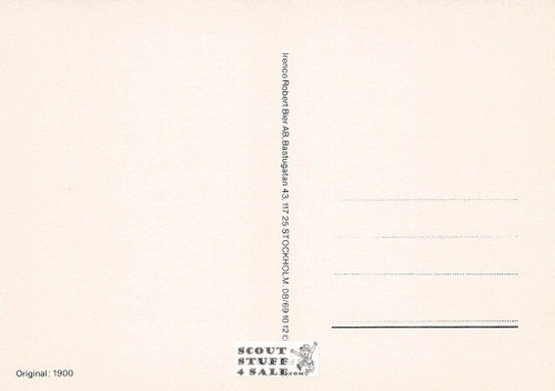 Vintage Reproduction of a 1900 Postcard, Good Old Days Postcard Co. Sweden, #GO58