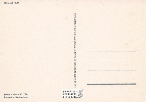 Vintage Reproduction of a 1900 Postcard, Good Old Days Postcard Co. Sweden, #GO193