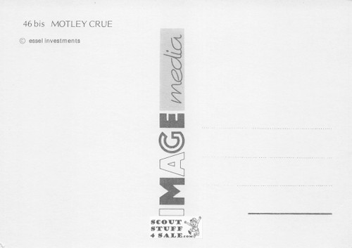 Motley Crew Too Fast for Love British Postcard, Image Media #bis46