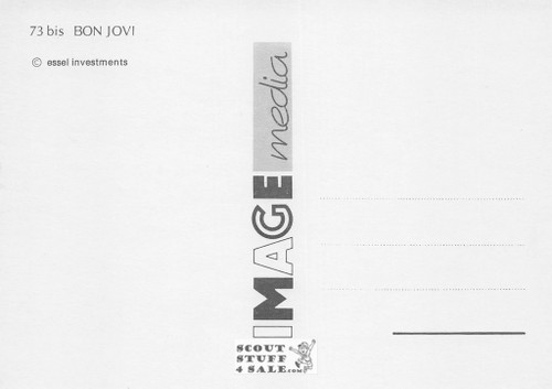 Bon Jovi British Postcard, Image Media #bis73