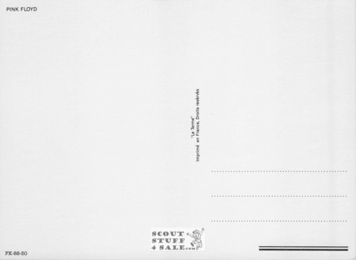 Pink Floyd at the Oakland Coliseum French Postcard, Media Comm #FK-88