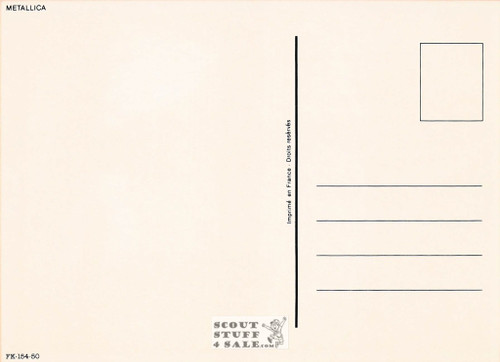 Metallica Hell on Earth Tour French Postcard, Media Comm #FK-154