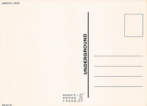 Grateful Dead 1986 Concert French Postcard, Media Comm #FK-157