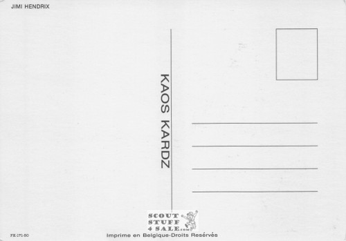 Jimi Hendrix Experience French Postcard, Media Comm #FK-171