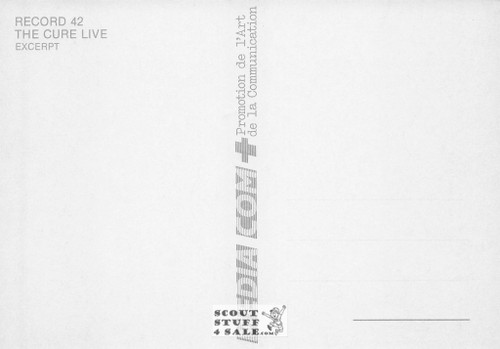 The Cure Excerpt Album French Postcard, Media Comm #RECORD42