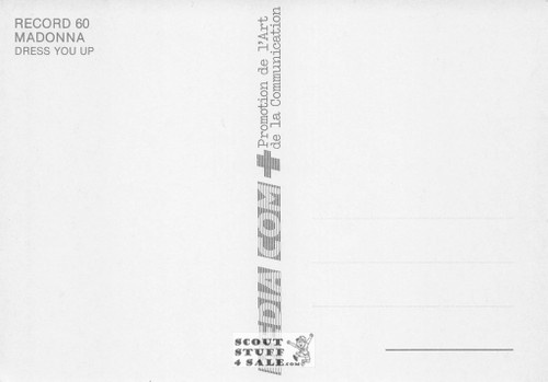 Madonna Dress You Up Album French Postcard, Media Comm #RECORD60