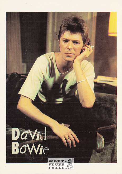 David Bowie French Postcard, Media Comm #RECORD98