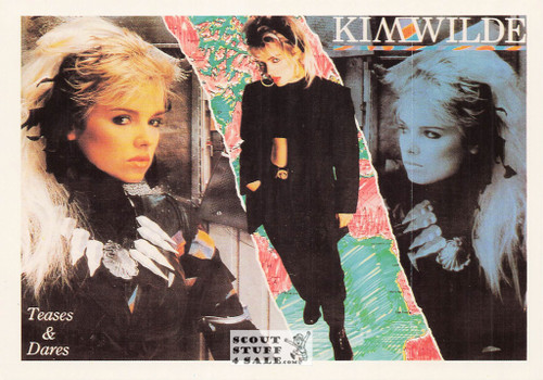 Kim Wilde Teases & Dares Album French Postcard, Media Comm #RECORD105