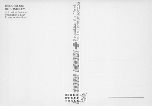 Bob Marley French Postcard, Media Comm #RECORD133