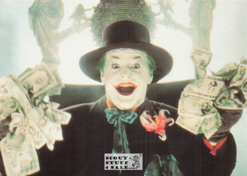 Jack Nicholson as the Joker, Batman Postcard, DC Comics, Ludlow Sales #BM6