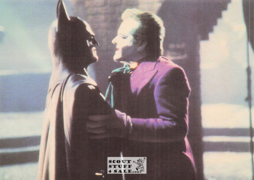 Jack Nicholson & Michael Keaton, Batman Postcard, DC Comics, Ludlow Sales #BM7