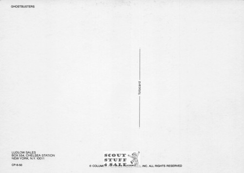 Ghostbusters Movie Postcard, Ludlow Sales #CP6