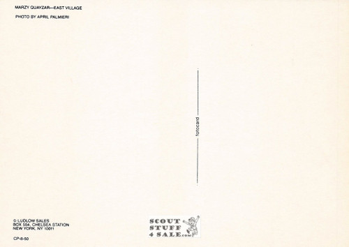 Mary Quayzar Postcard, East Village, Photo by April Palimeri, Ludlow Sales #CP8