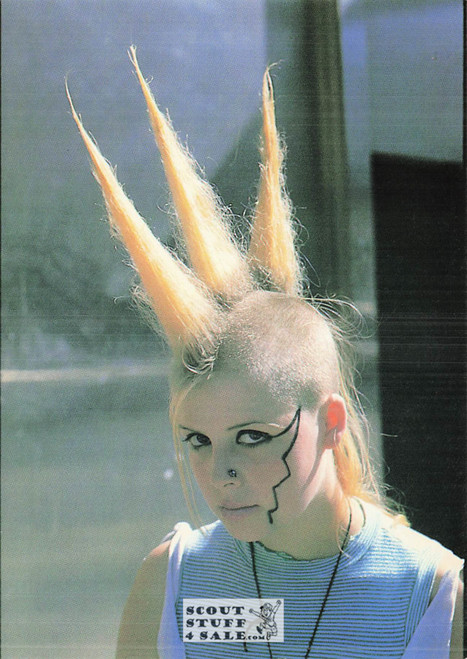 Punk Subculture Model Postcard, London, Photo by Nils Jorgensen, Ludlow Sales #CP11