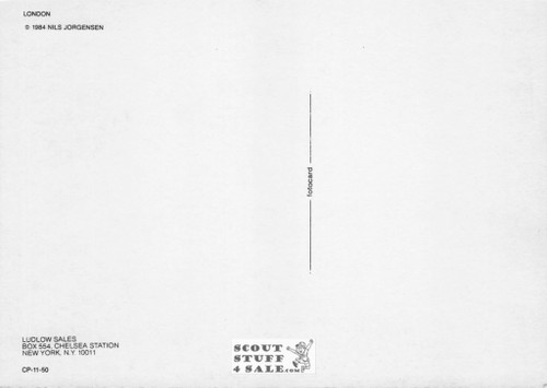 Punk Subculture Model Postcard, London, Photo by Nils Jorgensen, Ludlow Sales #CP11