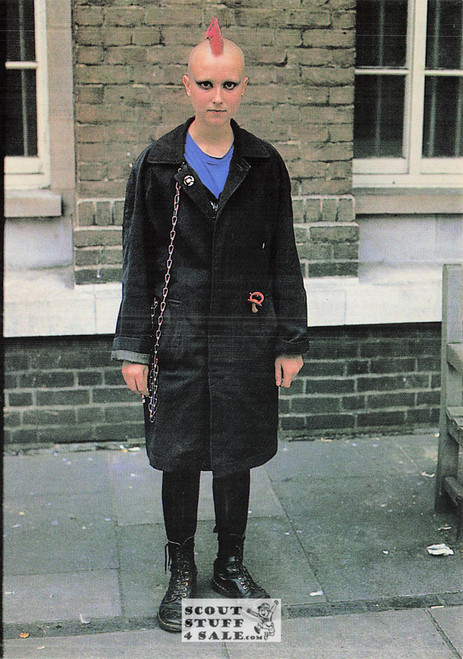 Punk Subculture Model Postcard, London, Photo by Nils Jorgensen, Ludlow Sales #CP12