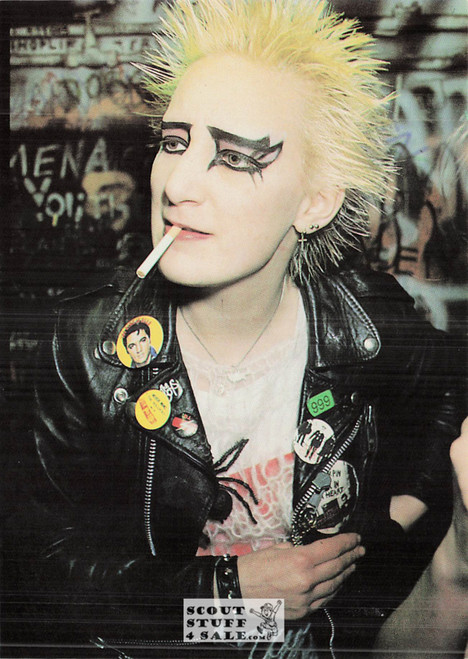 Punk Subculture Model Postcard, London, Photo by Nils Jorgensen, Ludlow Sales #CP14