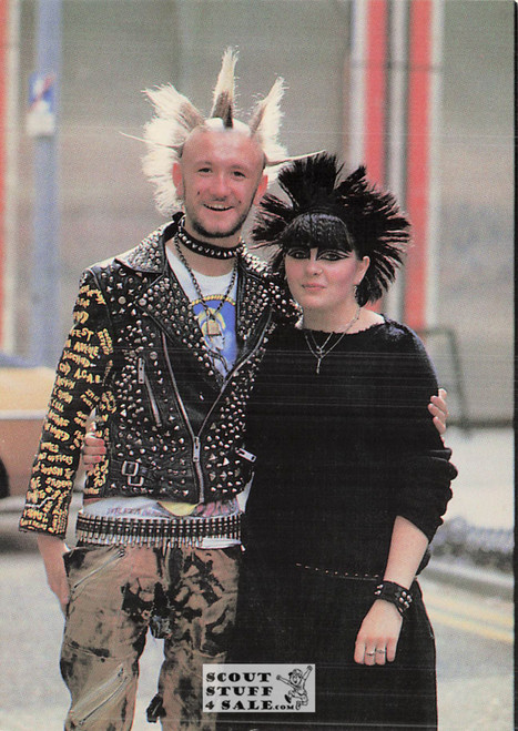 Punk Subculture Model Postcard, London, Photo by Nils Jorgensen, Ludlow Sales #CP18